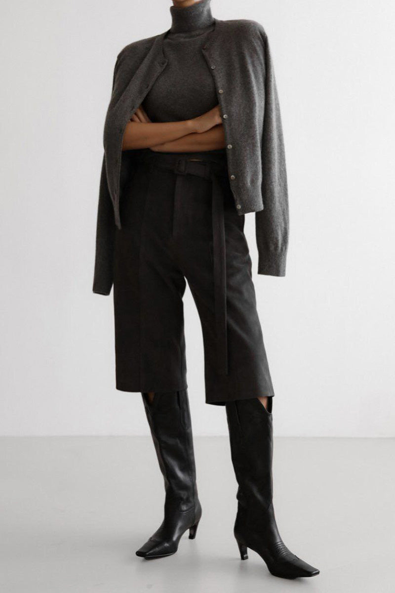 Josie V-ringad Cut-out Stickad Maxiklänning