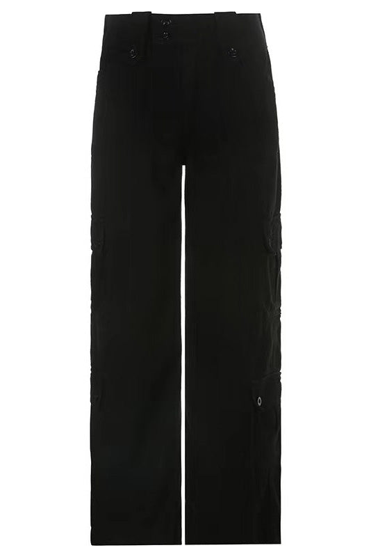 Retro Sokak Tarzı Cep Denim Pantolon