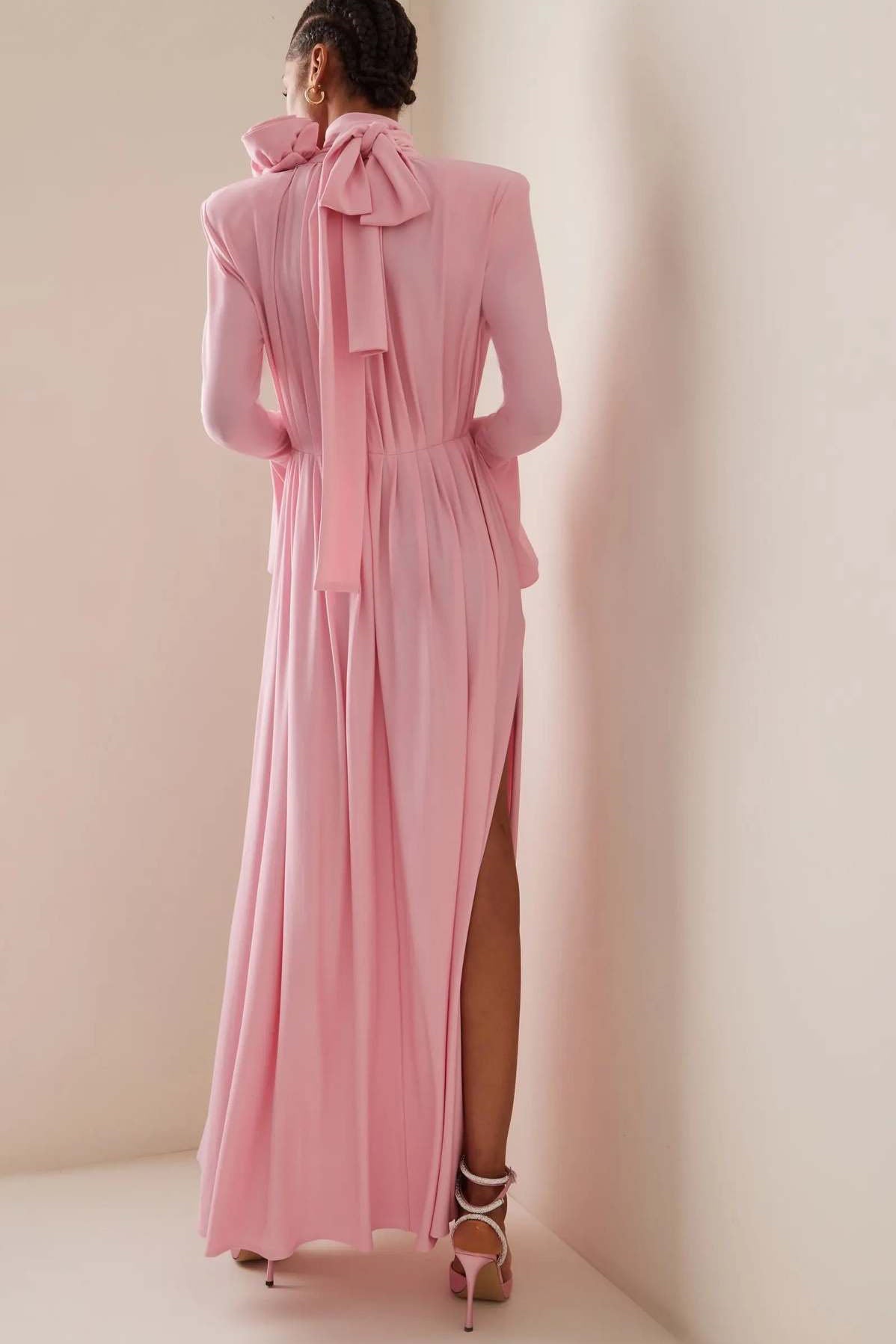 Pulover din tricot cu cablu Genevieve metalic