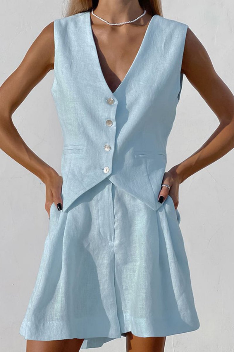 Set de pantaloni scurți Paros Cover Up din două piese