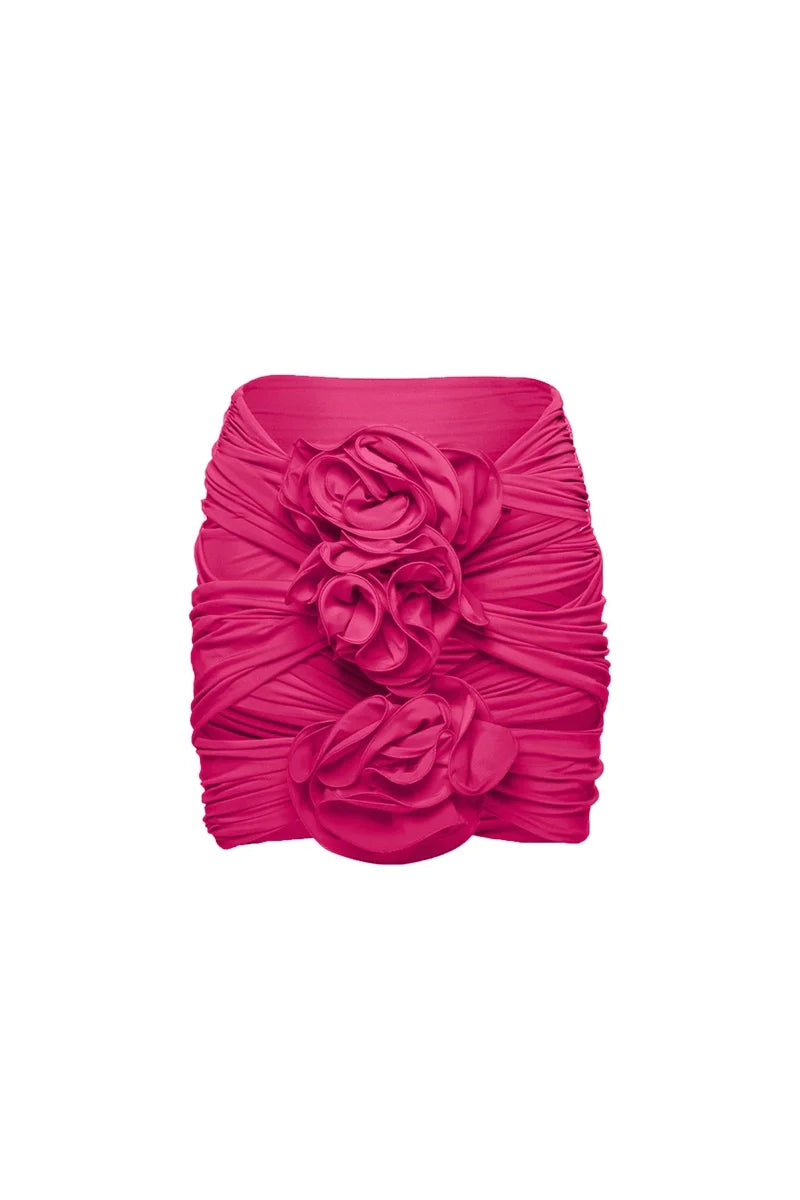 3D Floral Cutout Strappy Swimsuit Set