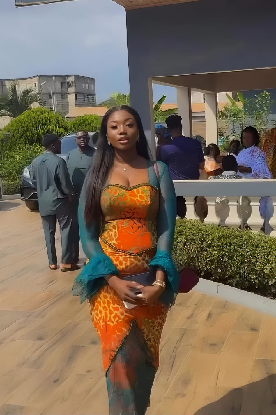 Emerald Sheer Lace Fitted Maxi Dress