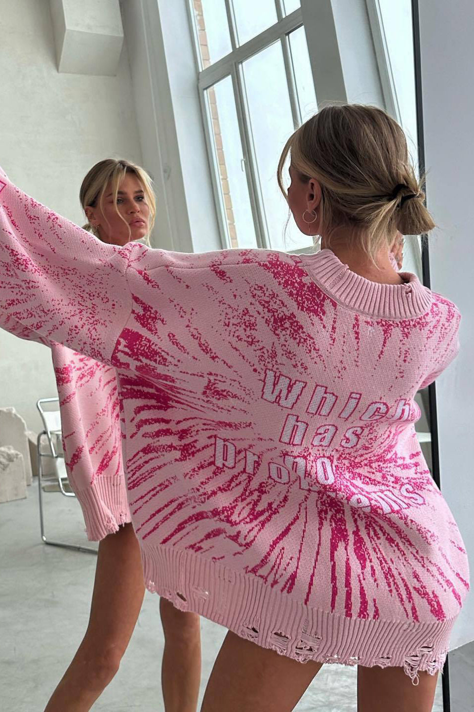 Oversize Streetwear Distressed Sweater