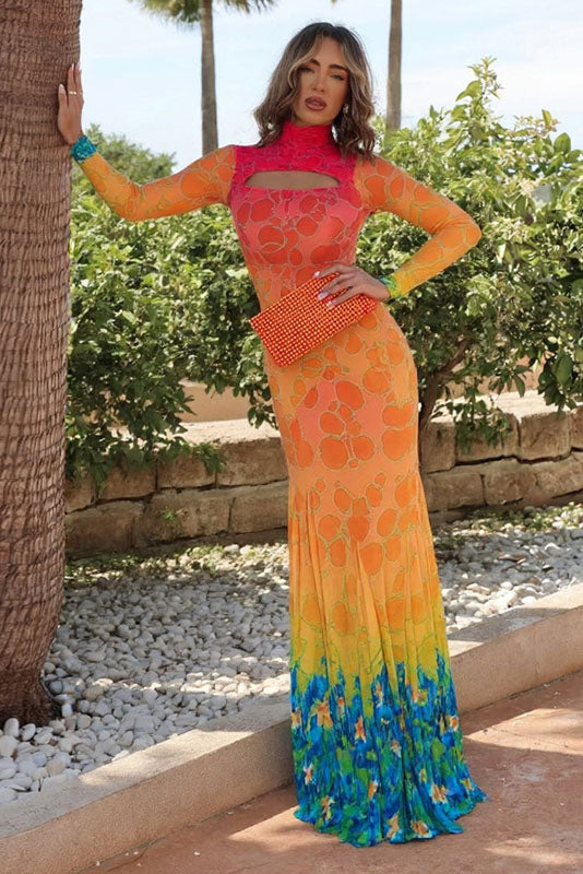 Rygfri halterneck tætsiddende kjole