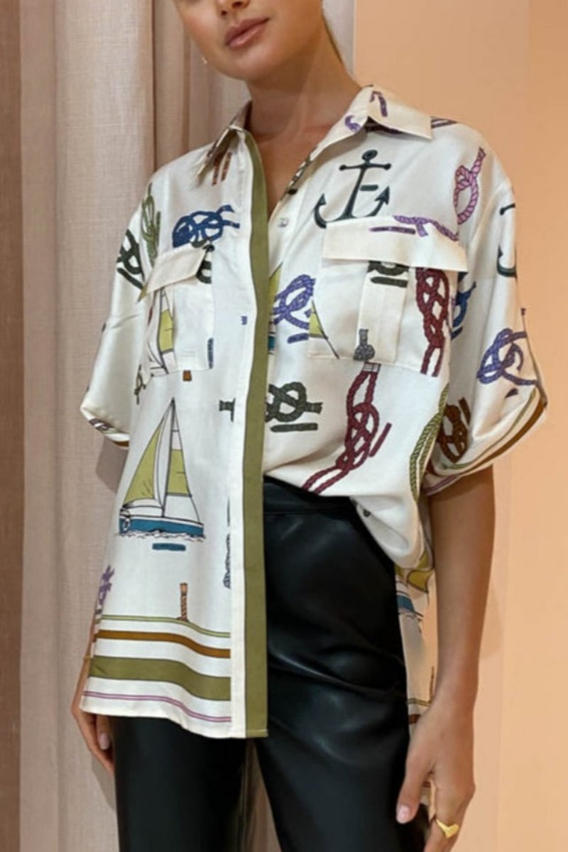 Handritade Nautical Motivs Byx-Set