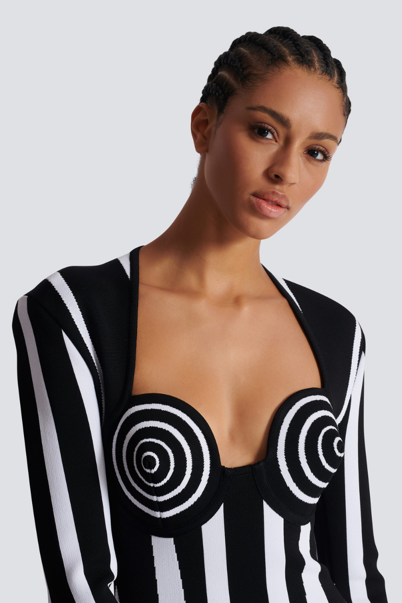 Μίνι μακρυμάνικο πλεκτό φόρεμα Allison