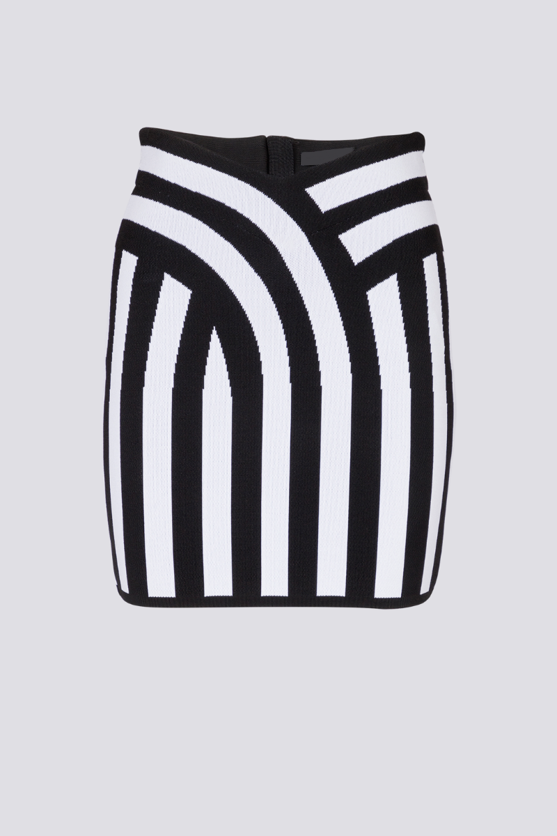 set-fustă-tricotată-striped-halterneck-alphosine