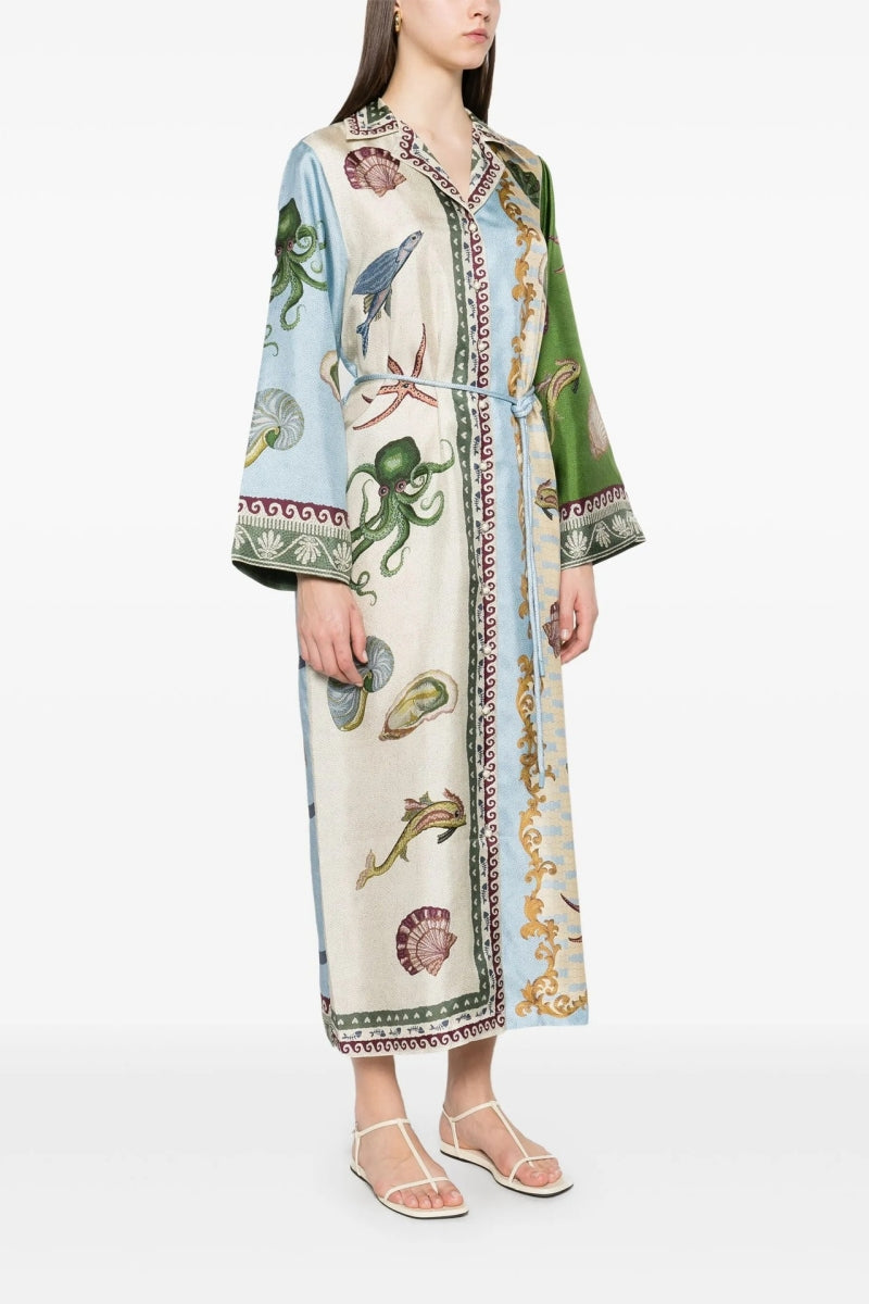 Φόρεμα από λινό με άνετη εφαρμογή