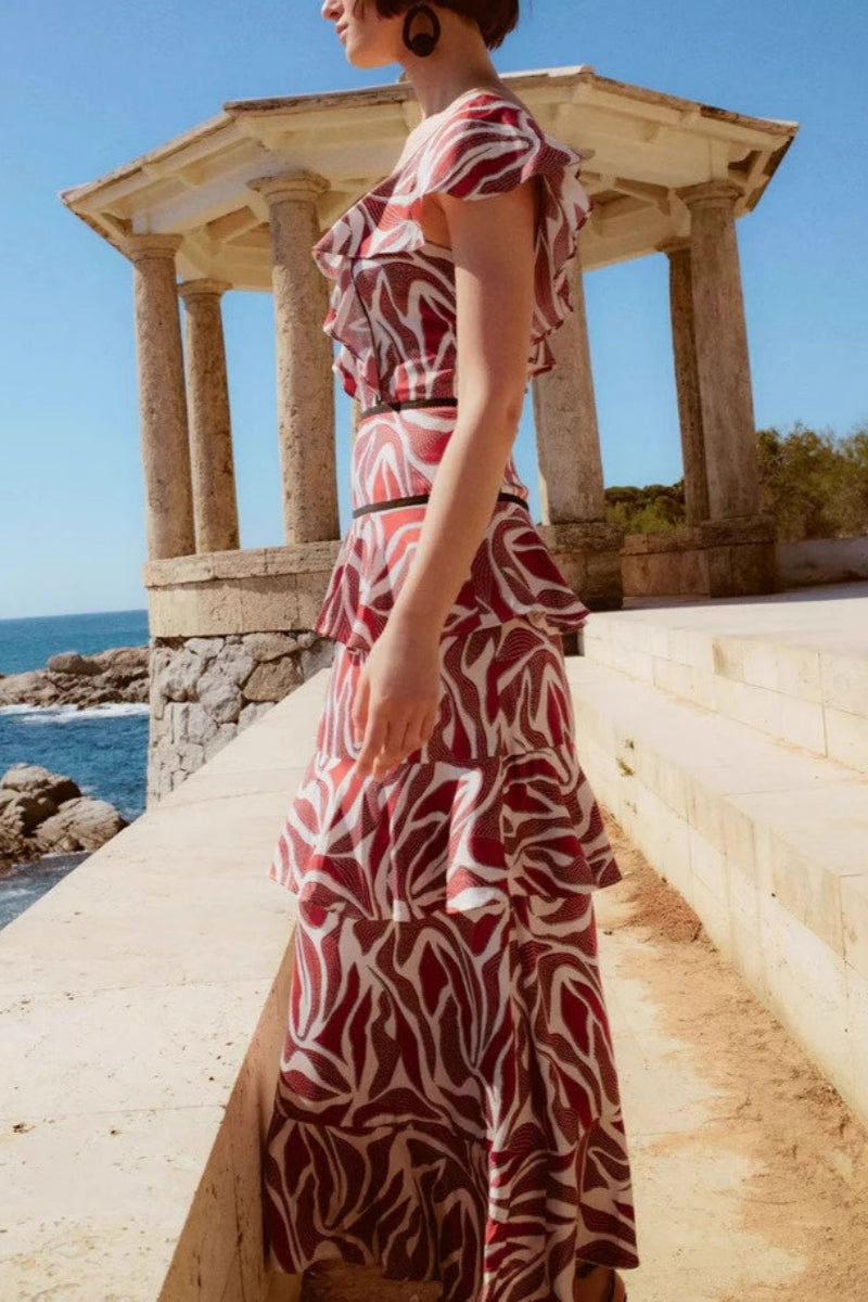 Short Sleeve Floral Dress