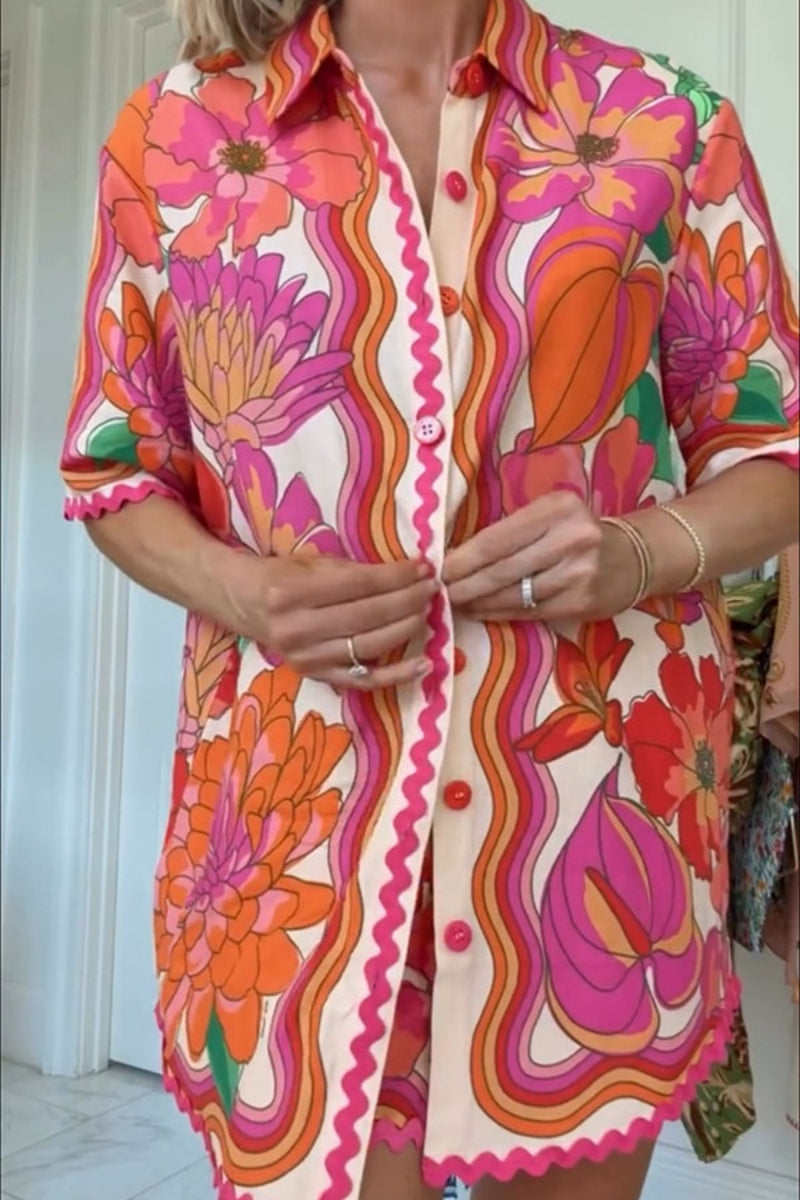 Casual Printed Shirt Outfit
