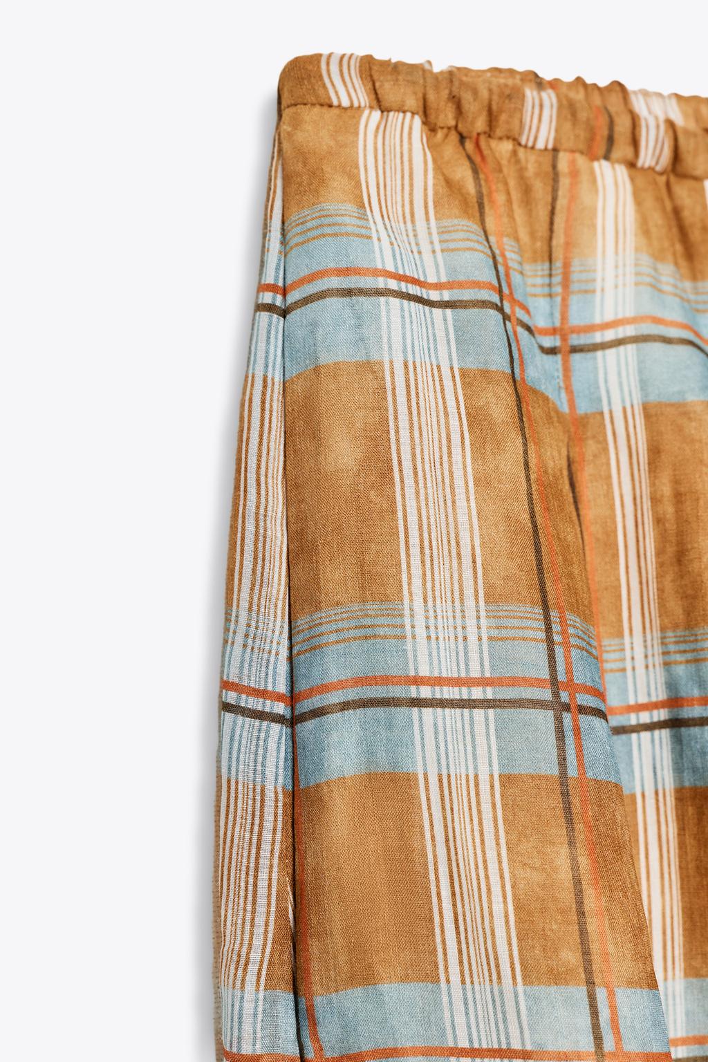 Plaid Harem Pants