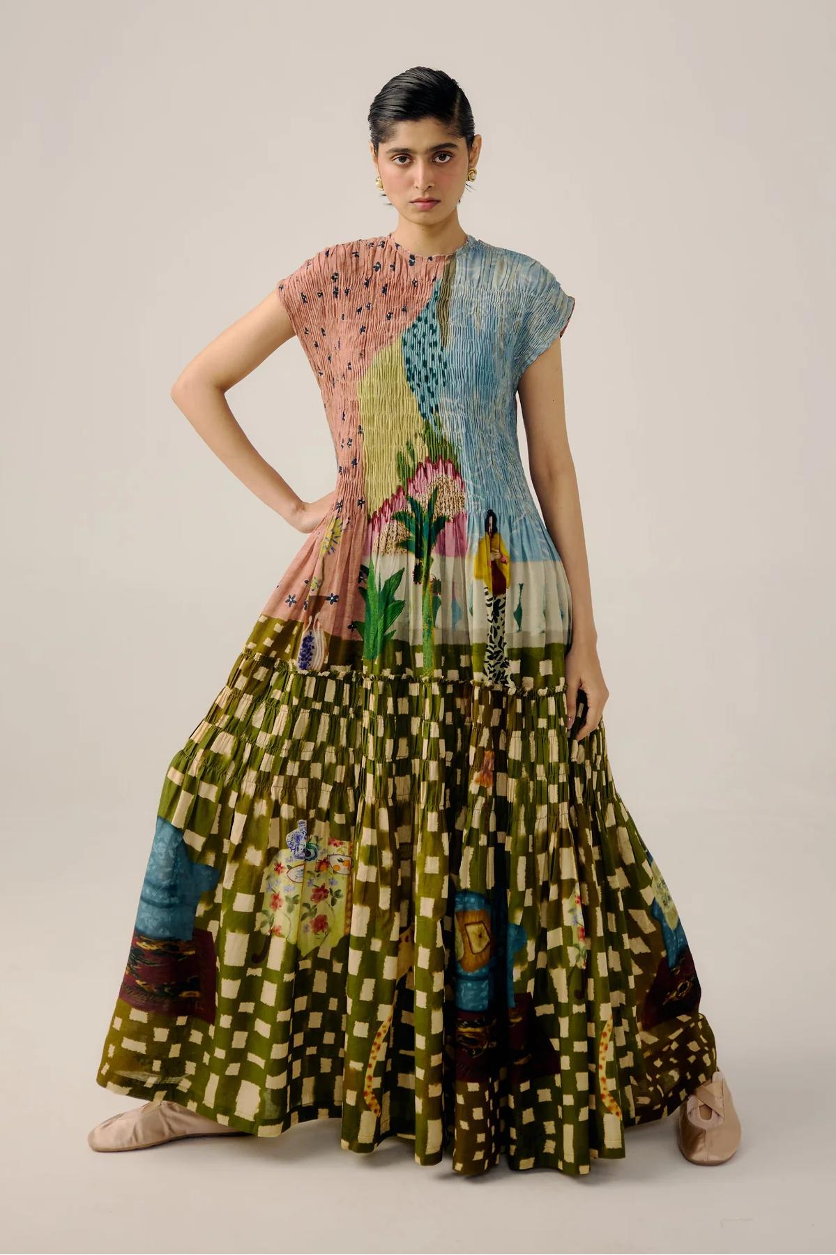July Alice Print Maxi Dress