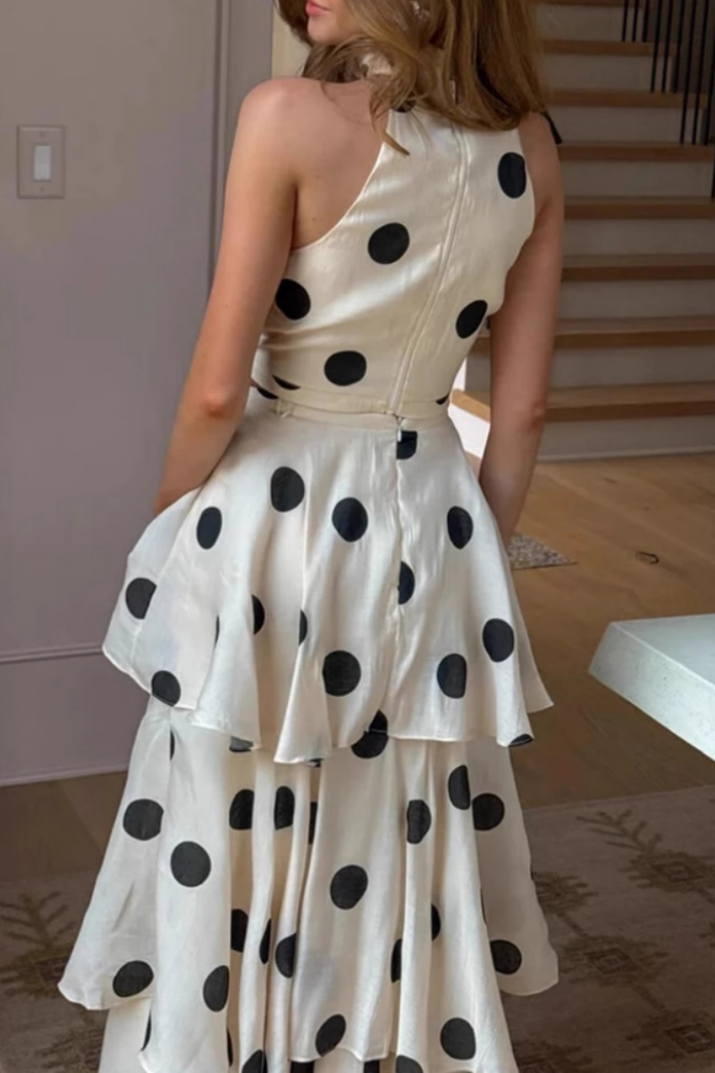 Polka Dot Cake Skirt Set