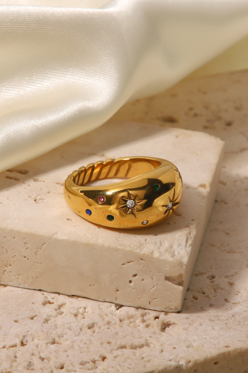 Euphrasie Sun Yapay Elmas Yüzük