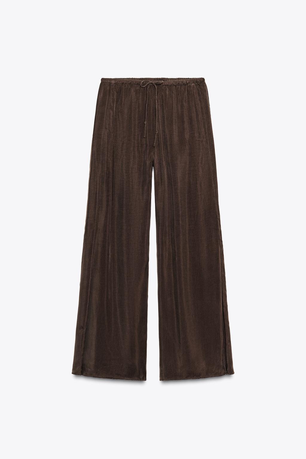Cowl Neck Sleeveless Top & Wide - Leg Pants Set