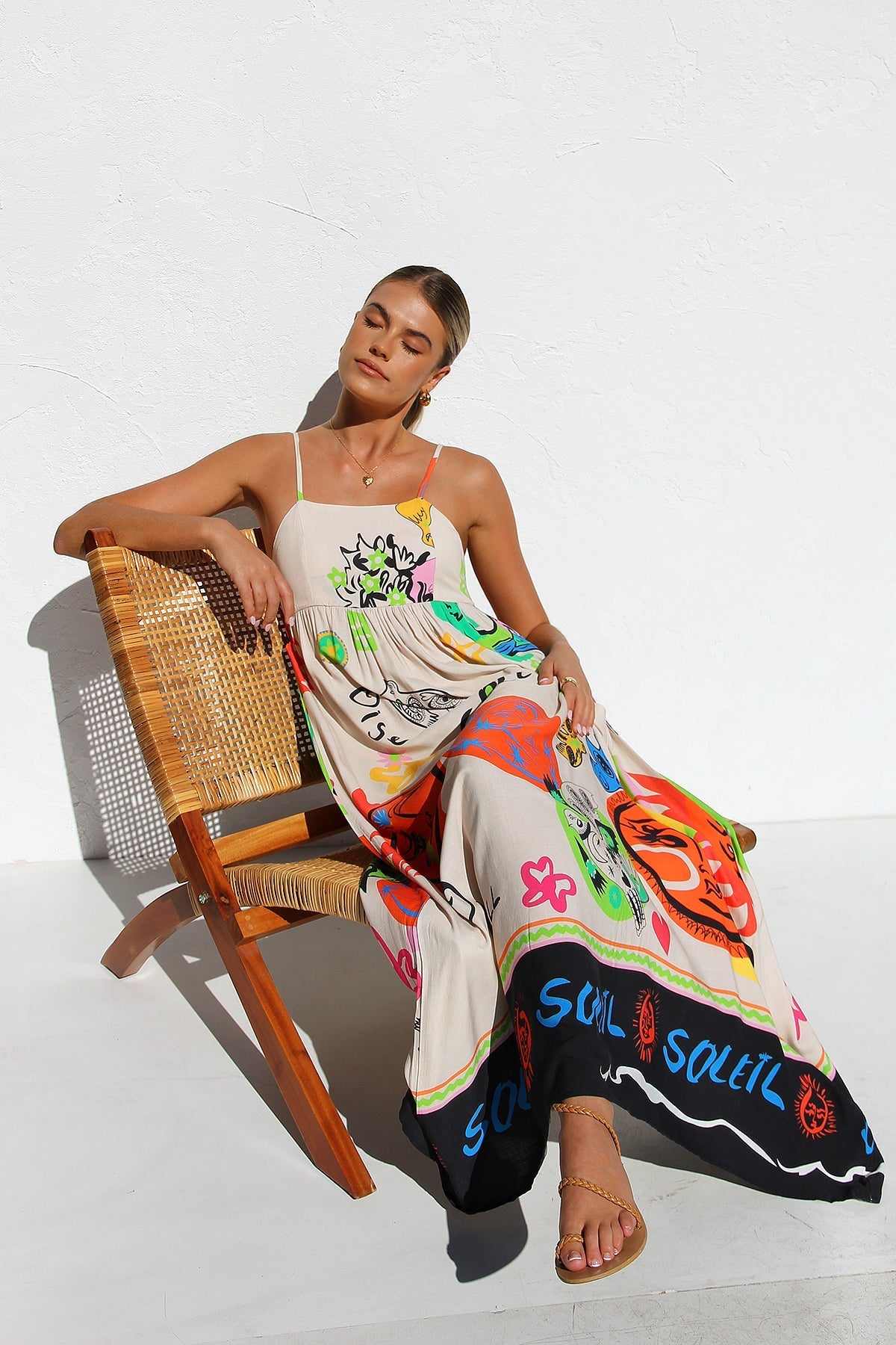Robe Dasha ORANGE MULTICOLORE