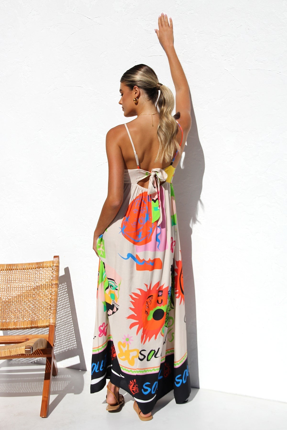 Robe Dasha ORANGE MULTICOLORE