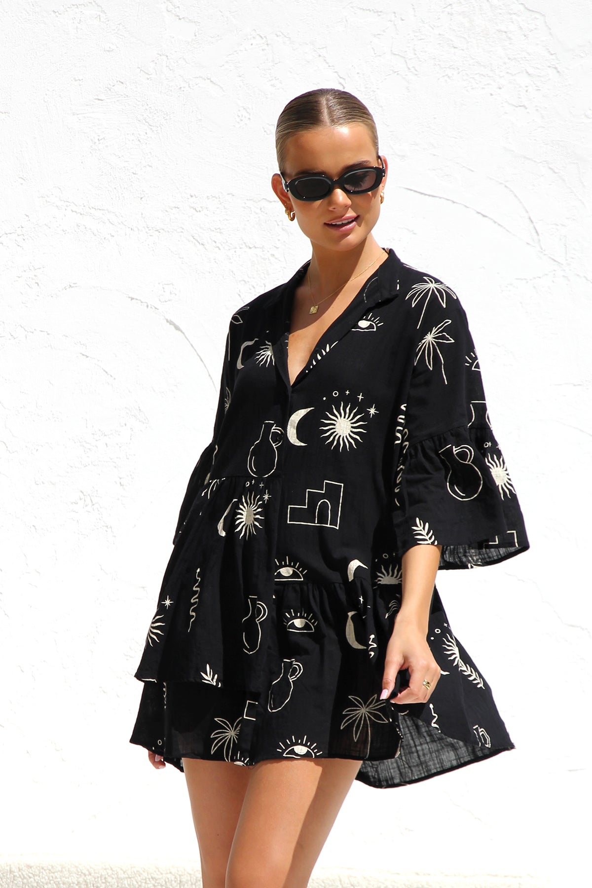 שמלת שלבי שחורה