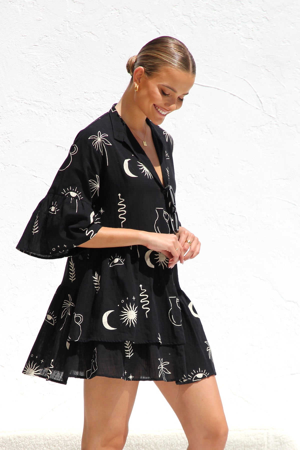 שמלת שלבי שחורה