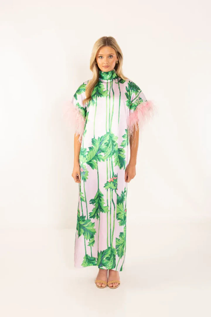 Belle Gradient Plisséiert Maxi Kleed