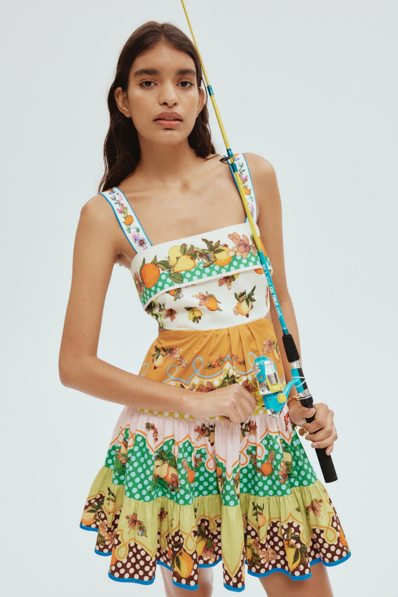 Marceline Cutout Bow Mini Klänning