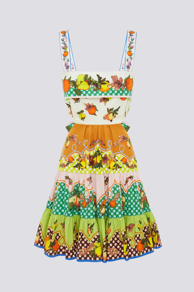 Marceline Cutout Bow Mini Klänning