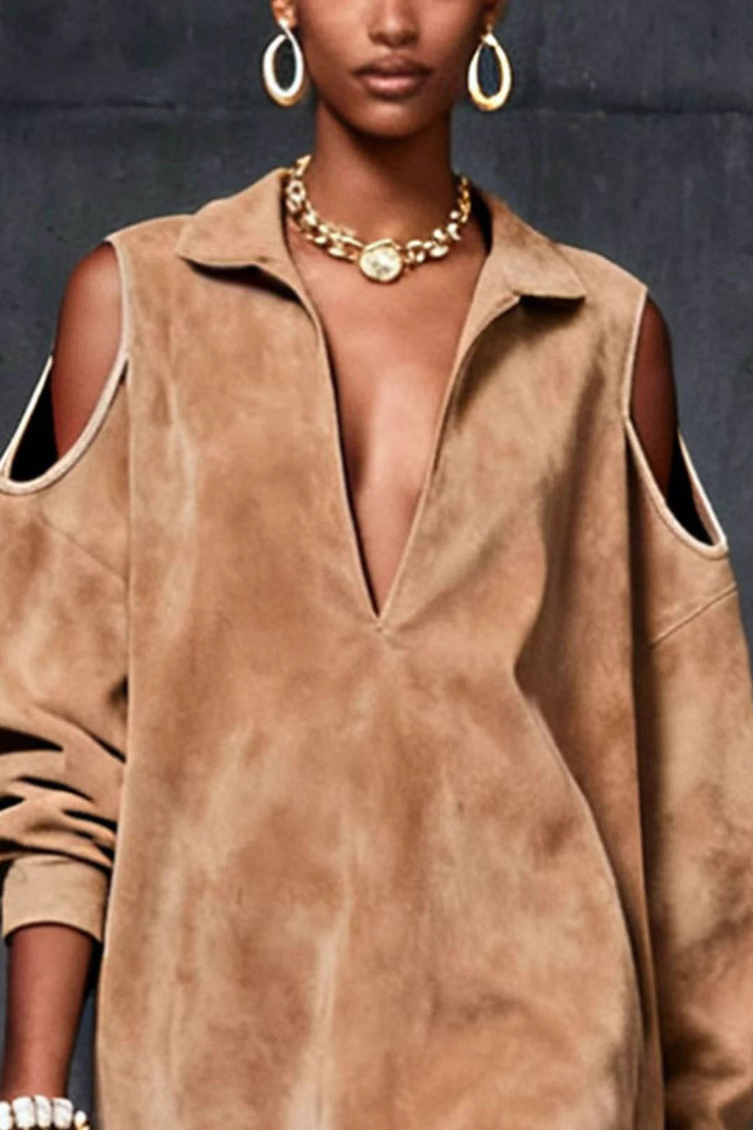 Grace Floral Appliqué Kortärmad midiklänning