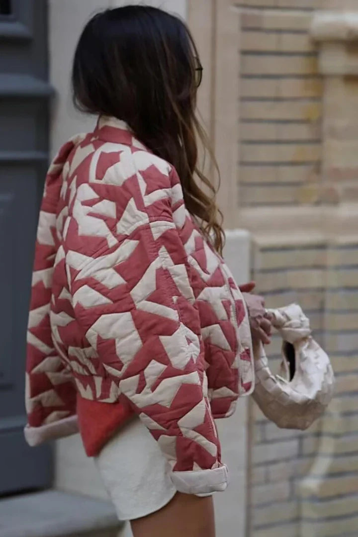 Giacca bomber corta Pacino Patchwork