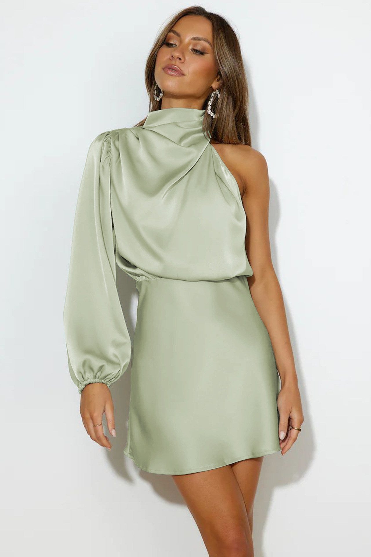Lissy Mini Dress - Verde chiaro