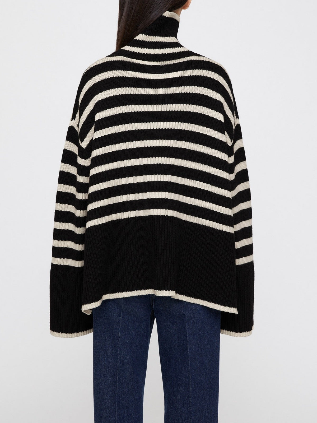 Turtleneck gesträifte Pullover