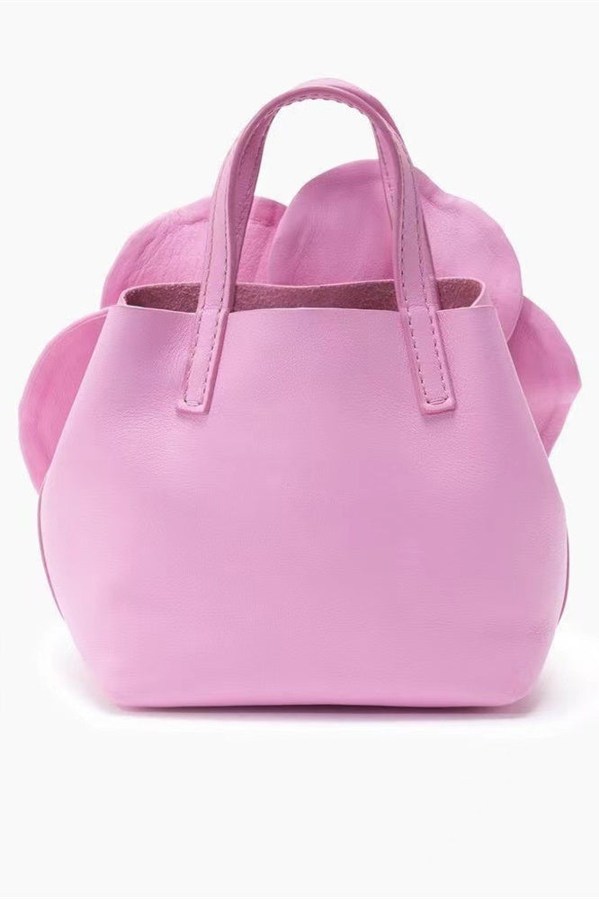 Borsa a mano in pelle PU floreale