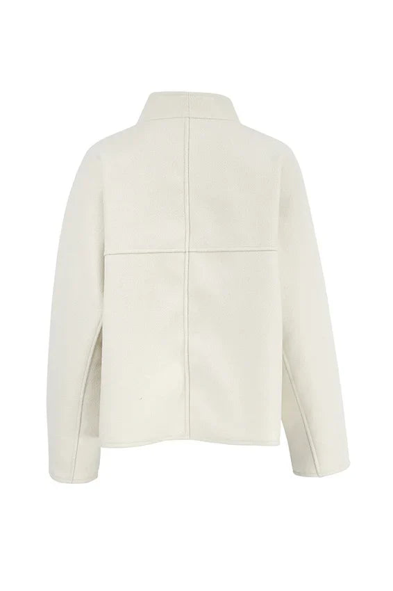 Lange mouwen V-hals jas