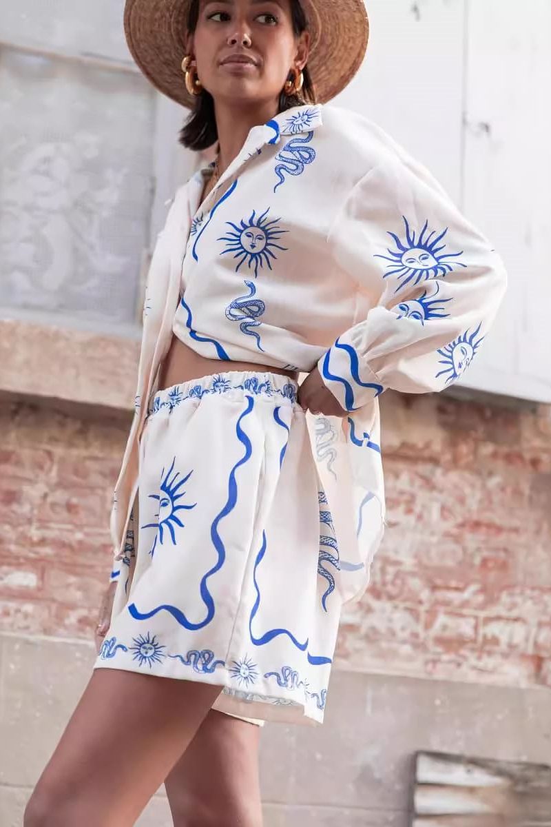 솔레이 프린트 숏 세트