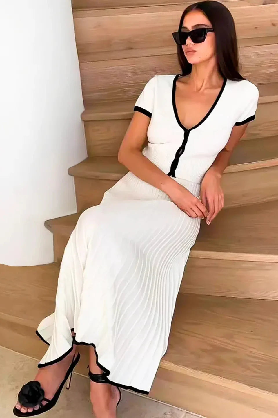 Ribbad Perfection Casual Chic Kjol Set