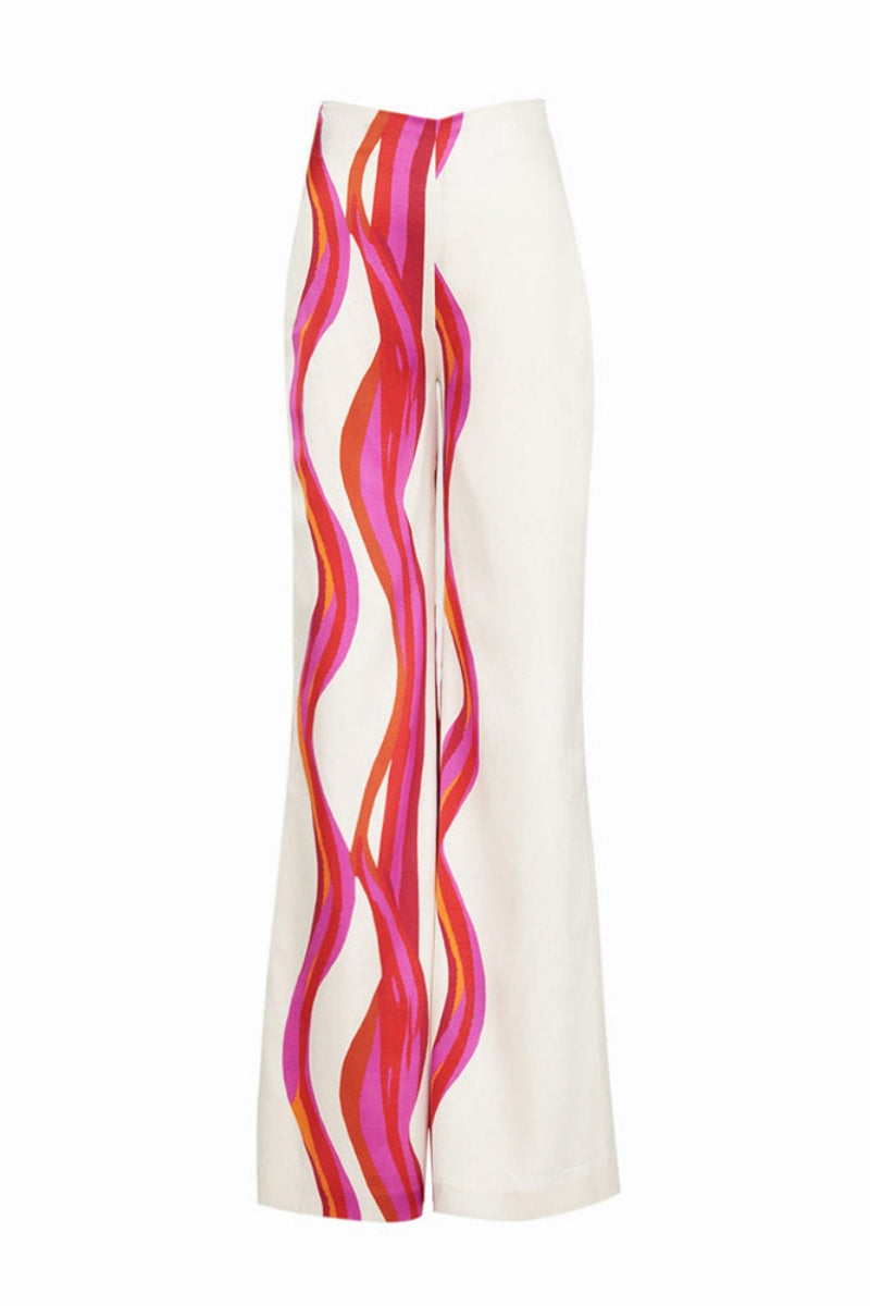 Abstract Waves İkili Takım - Fuşya