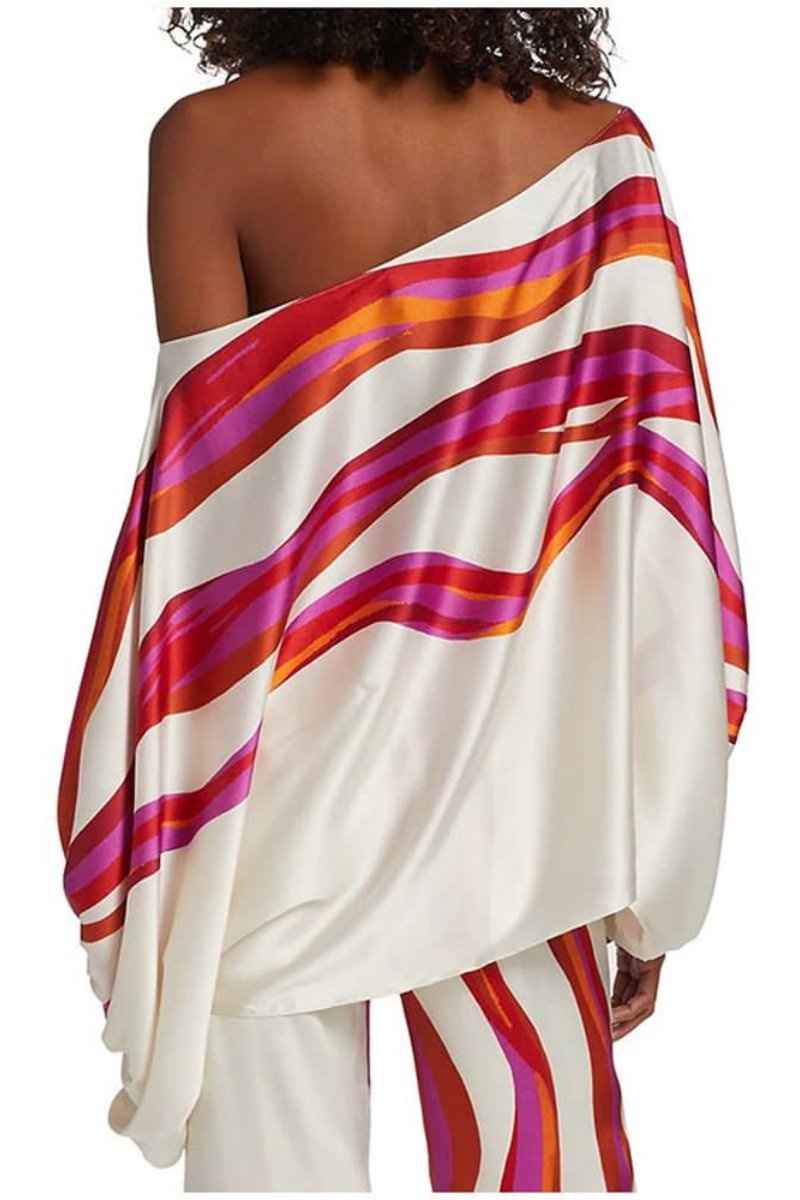 Abstract Waves İkili Takım - Fuşya