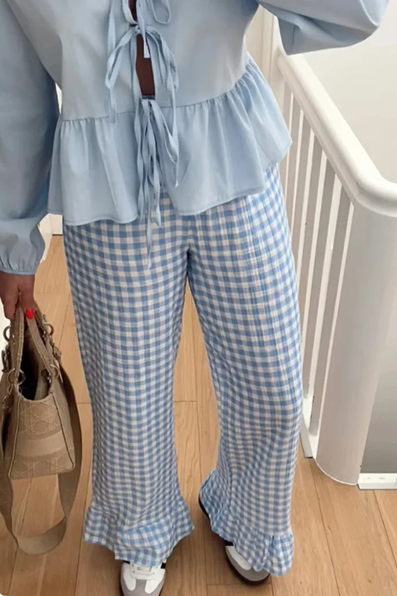 Peter Pan kravebluse med slips