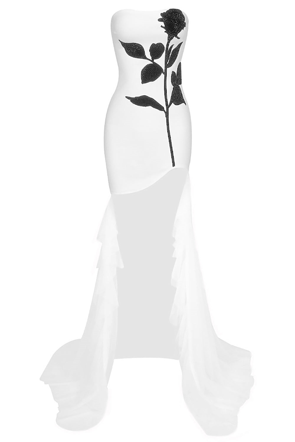 Veronica Strapless Crystal Embellishment Miniklänning