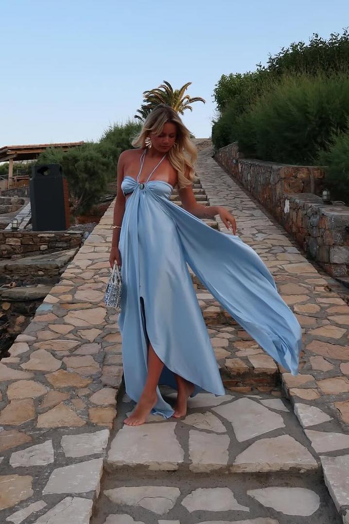 Lake Blue Maxi Dress