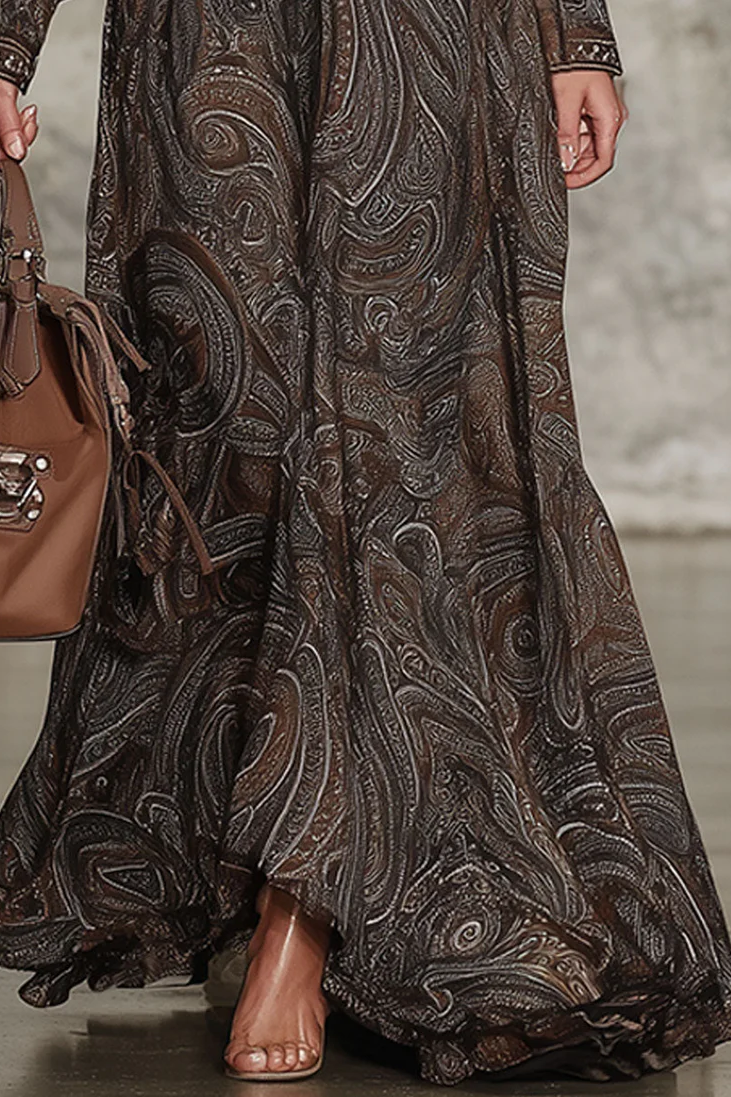 Grace Floral Appliqué Kortärmad midiklänning