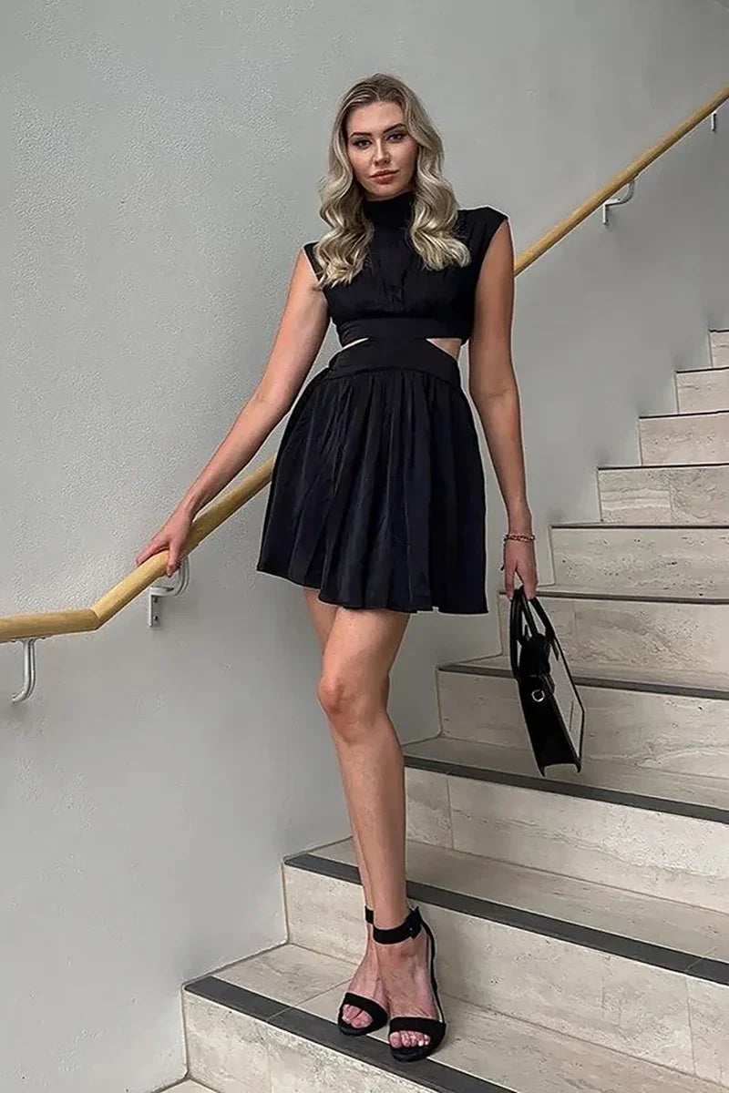 Vestido mini Beatrice - Negro