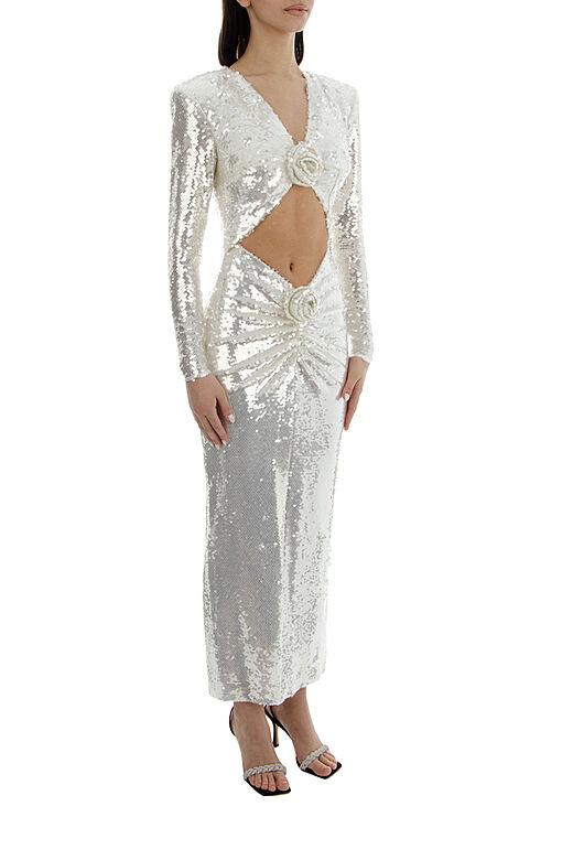 Cathy Blummen Sequins Midi Kleed