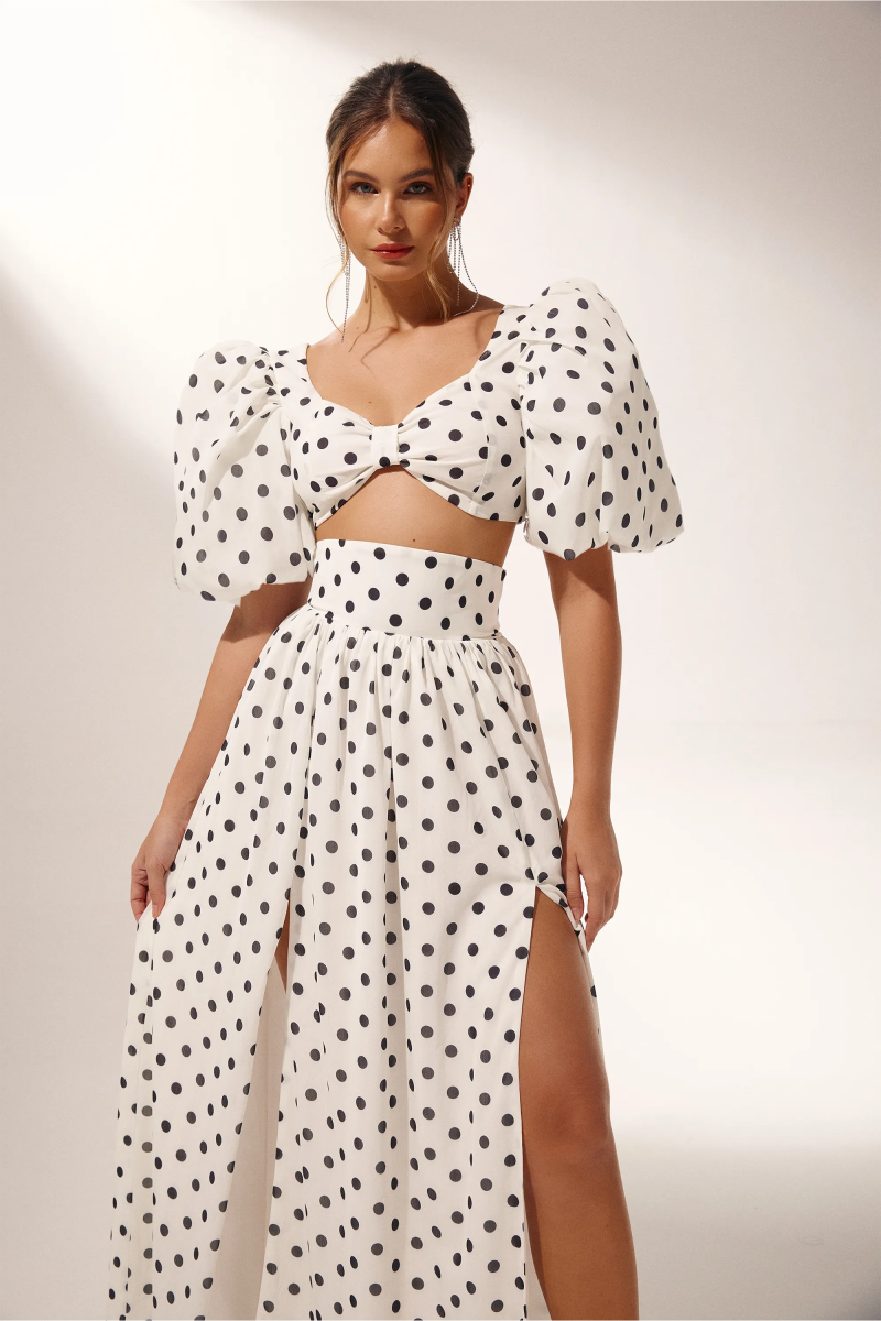 Ellie Polka Dot Kjol Set