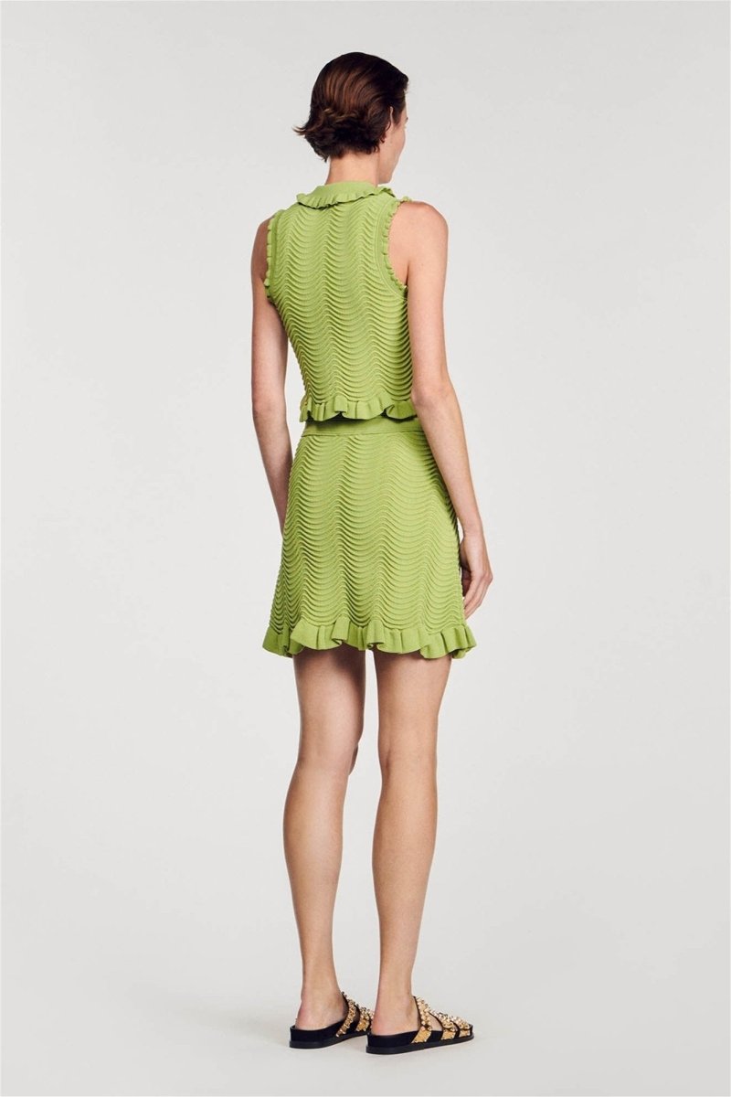 엘비라 러플 니트 스커트 세트