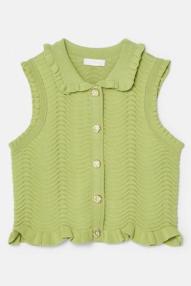 엘비라 러플 니트 스커트 세트