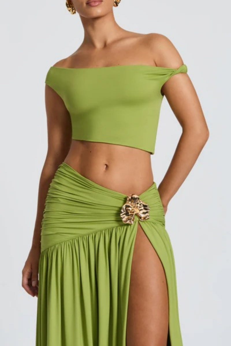 Saira Maxi Dress - Olive