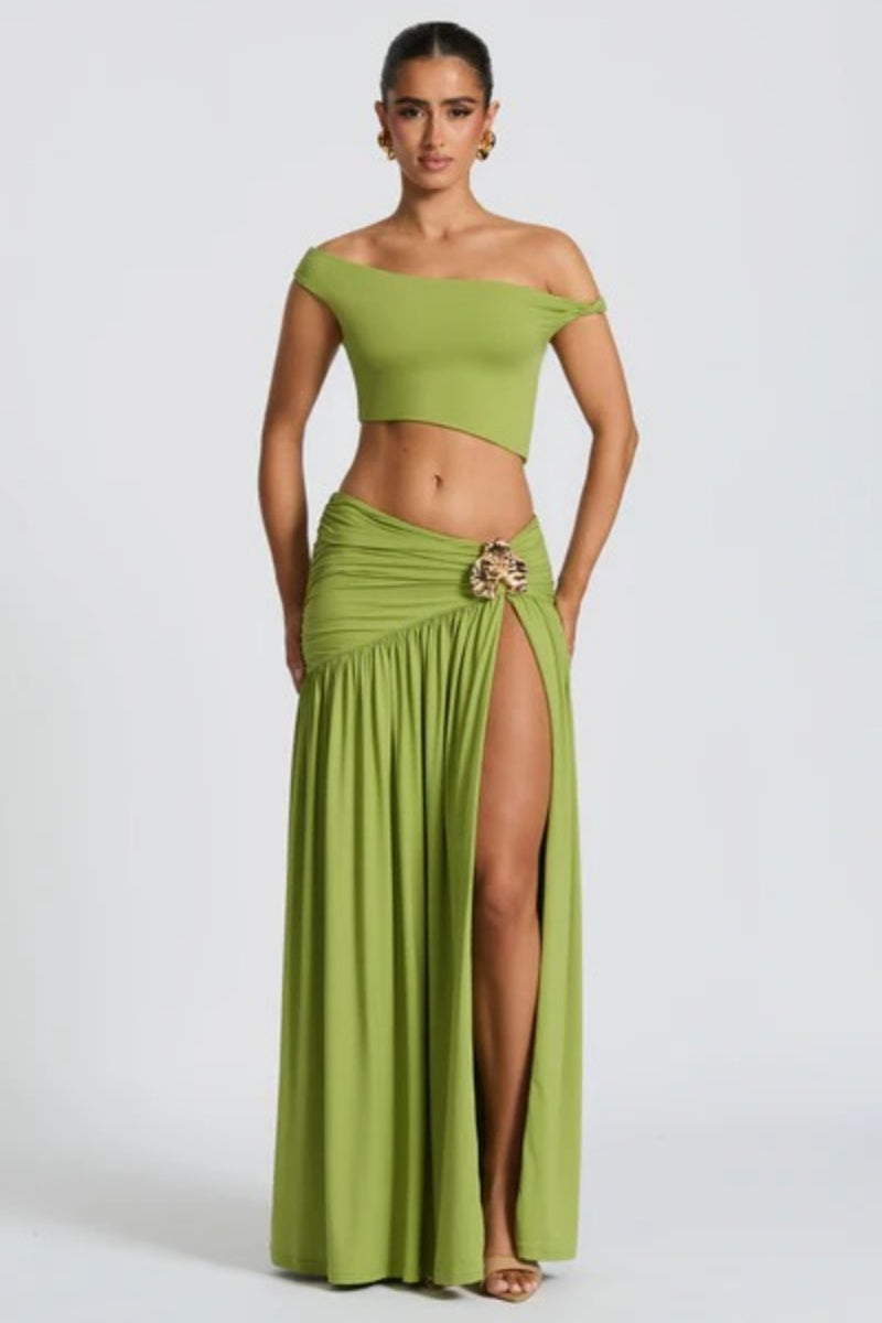 Saira Maxi Dress - Olive