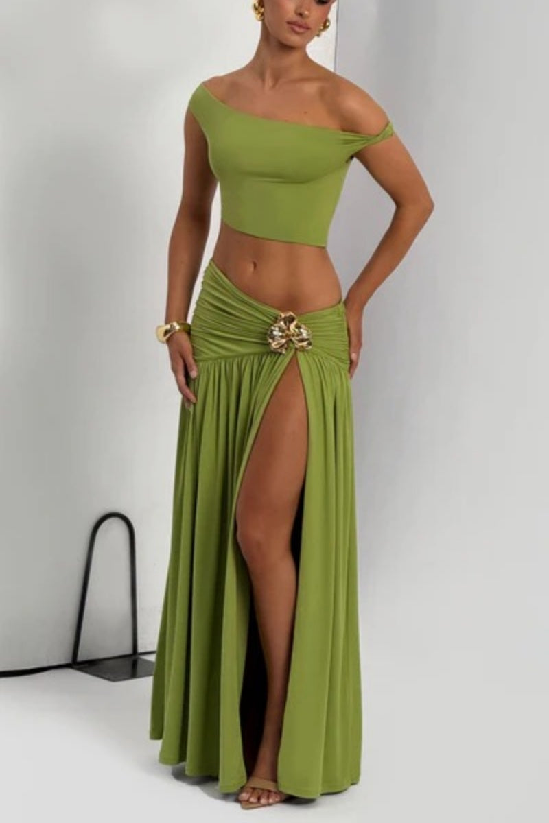 Saira Maxi Dress - Olive