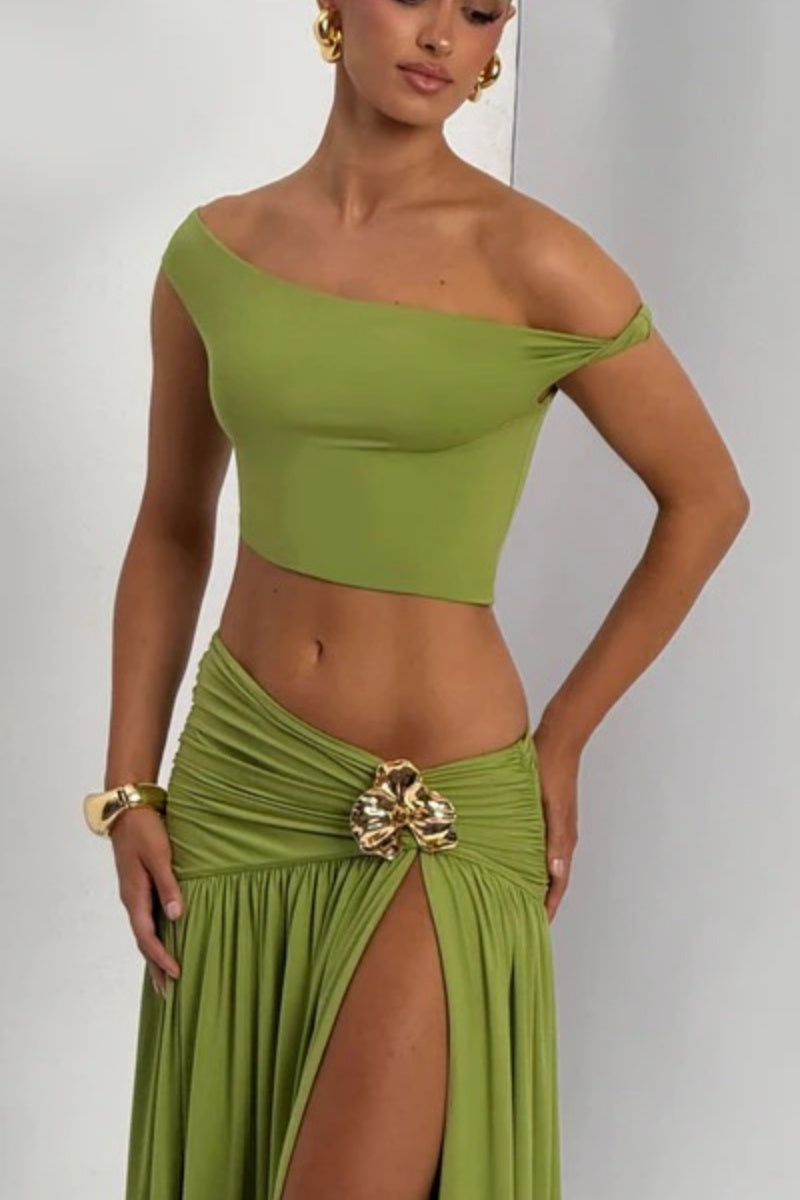 Saira Maxi Dress - Olive