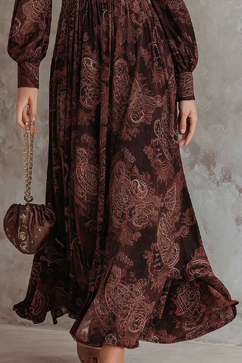 Grace Floral Appliqué Kortärmad midiklänning